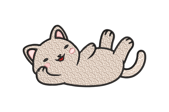 Cat Lying Down: A Holiday Embroidery Review