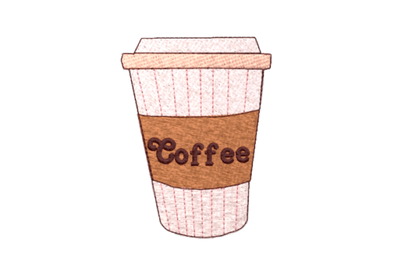 Coffee to Go Cup Labelled Embroidery Review