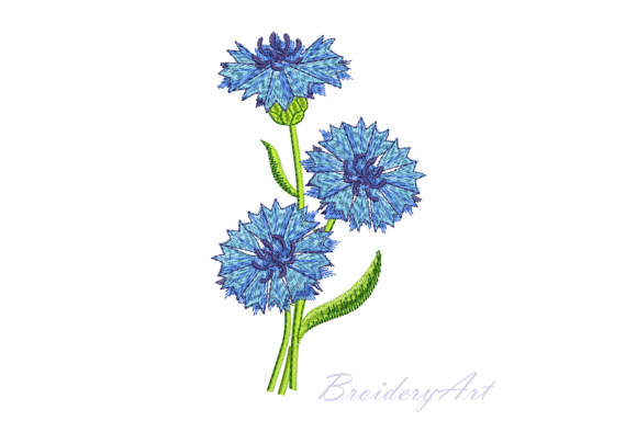 Cornflowers: A Craft Fair Embroidery Review