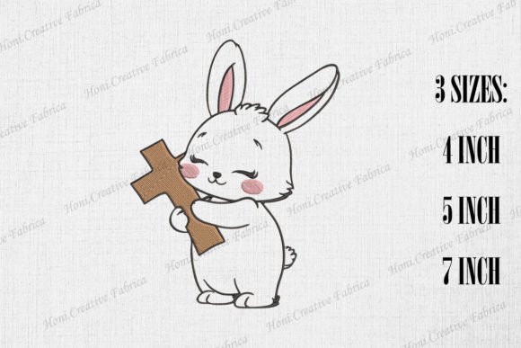 Cute Bunny Hugging Cross: A Seasonal Design Review