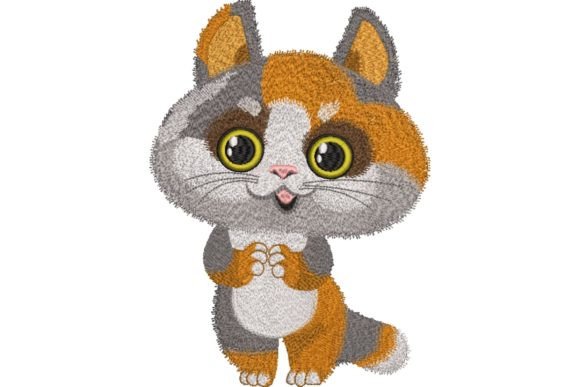 Cute Fluffy Kitten Embroidery Design Review