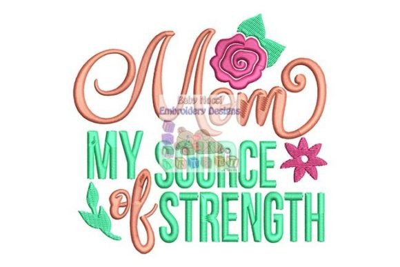 Mom My Source of Strength: A Holiday Embroidery Review