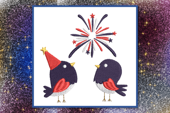 Patriotic Birdie-Fireworks Design Review