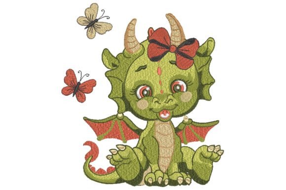 Review: Cartoon Green Fly Baby Girl Dragon Design
